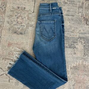 Mother Jeans • Hustler Ankle Fray• size 27